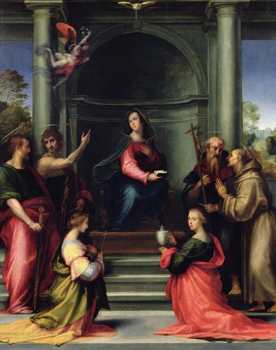 The Annunciation with Saints, 1515 by Fra Bartolommeo